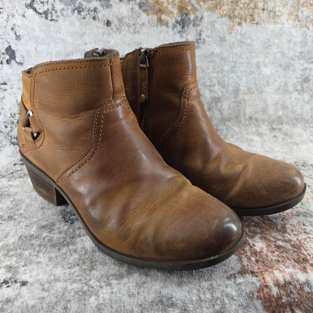 Teva Ankle Booties Womens 10 Folly Brown‎ Waterproof Leather Western